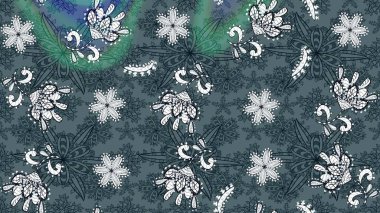 Düz Çiçek Elementleri Tasarımı. Renkli Bahar Teması eskiz kalıbı. Parlak arkaplan eskiz desenli çiçekli fantezi tasarımı.