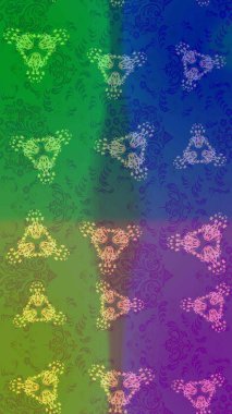 Renkli arka planda izole tatlı kar taneleri. Raster illüstrasyonu. Güzel kar tanesi. Soyut kış altın süsü. Yuvarlak raster kar tanesi.