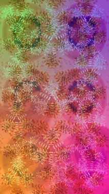 Renkli elementlerle Raster ilginç desen.