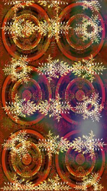 Raster resim. Kar taneleri arka plan. Snowflakes desen. Düz renkli arka plan üzerinde izole kar taneleri tasarımı. Kar tanesi dekoratif desen.