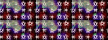 Renkli elementlerle Raster ilginç desen