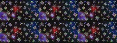 Gri renklerde. 3D çiçekler, eskiz. Raster illüstrasyonu.