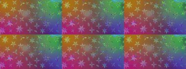 Renkli Bahar Teması eskiz kalıbı. Süslü kumaş deseni. Düz Çiçek Elementleri Tasarımı. Raster illüstrasyonunda çiçek deseni çizimi.