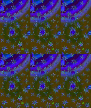 Robot resim. Moda baskıları için zarif bir şablon. Küçük çiçekte güzel bir desen. Motley illüstrasyonu. Küçük renkli çiçekler. Çiçekli bahar çiçekleri.