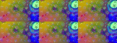 Karalama çiçeği. Düz Çiçek Elementleri Tasarımı. Renkli Bahar Teması eskiz kalıbı. Güzel kumaş deseni. Zentangle soyut çiçekleri. Raster illüstrasyonu.