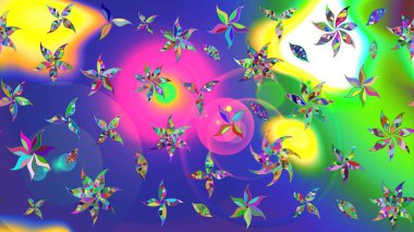 Tekstil ve kapak tasarımı için mükemmel. Renkli mavi çizim kalıbı. Doodle tarzı. Elle çizilmiş sonbahar çiçeği deseni. Mavi renkte çiçekler.