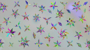 Raster illüstrasyonu. Tomurcukları papatya çiçekleri olan sevimli bir çiçek deseni. Kumaş, tekstil, duvar kağıdı baskısı için. Eski usul. Miles Fleur, süslü püslü bir süs. Taslak arkaplan.