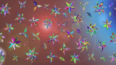 Tropik çiçekler. Gömlek, arka plan modelini çiz. Kahverengi renkte çiçekler.