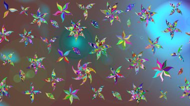 Çiçek arkaplanlı soyut zarafet eskiz deseni. Raster Güzel kumaş deseni.