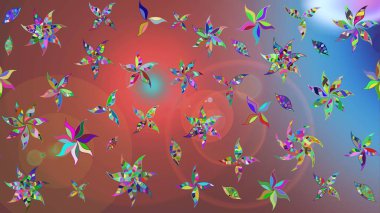 Çizim kalıbı. Raster illüstrasyonu. Organik motif arka planı. Ultraviyole kumaş deseni.