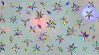 Simple cute pattern in small-scale flowers. Raster illustration. Floral sketch background for textile or book covers, manufacturing, wallpapers, print, gift wrap and scrapbooking.