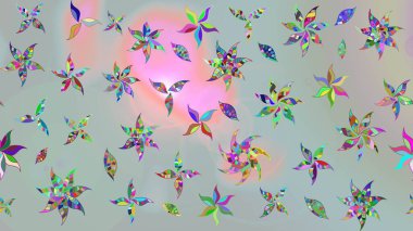 Gri renkli çiçekler. Nazik, narin çiçek arkaplanı. Raster çiçek desenli ve çiçekli..