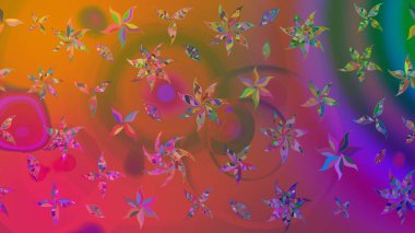 Tomurcukları çiçek olan sevimli bir çiçek deseni. Eskiz geçmişi. Kumaş, tekstil, duvar kağıdı baskısı için. Eski usul. Raster illüstrasyonu. Raster..