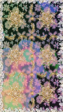 Geleneksel oryantasyon süsü. Klasik klasik klasik arka plan. Gri renkli ve altın elementli altın desenli. Kusursuz klasik raster altın desenli.