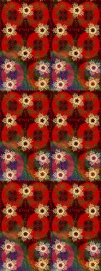 Kahverengi, kırmızı ve yeşil renklerde izole edilmiş. Kar Tanesi Raster illüstrasyonu. Kar Tanesi Simgesi. Kış kar taneleri.