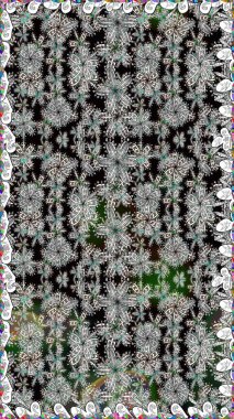 Küçük çiçekteki sevimli çiçek deseni. Gri renkli çiçekler.