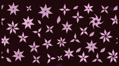 Eski usul. Kumaş, tekstil, duvar kağıdı baskısı için. Raster illüstrasyonu. Tomurcukları çiçek olan sevimli bir çiçek deseni. Eskiz geçmişi. Raster..