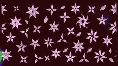 Raster illüstrasyonu. Kahverengi renkli güzel bir tekstil. Suluboya çiçekli çiçek deseni.