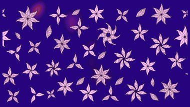 Raster illüstrasyonu. Miles Fleur, süslü püslü bir süs. Eski usul. Kumaş, tekstil, duvar kağıdı baskısı için. Tomurcukları papatya çiçekleri olan sevimli bir çiçek deseni. Taslak arkaplan.