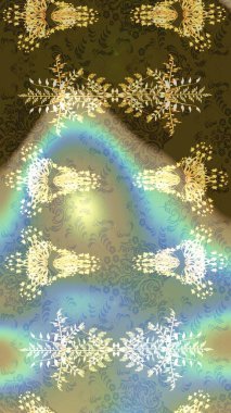 Suluboya etkisi. Organik elementler. Botanik çizim kalıbı. Raster deseni.