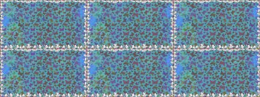 Mavi renkli resimler. Güzel kelebek raster desenli resim tasarımı.