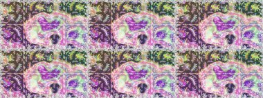 Seamless modeli. Ultrafashionable kumaş deseni. Raster resim. Organik motifi arka plan.