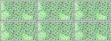 Kumaş, tekstil, baskı ve davetiye için arka plan. Kusursuz desen. Raster illüstrasyonu. Yeşil renkte güzel renk kelebekleri.