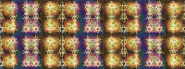 Kahverengi, nötr ve bej renklerde yaprakları olan harika bir çiçek deseni. Moda baskıları için zarif bir şablon. Modern çiçek arkaplanı. Halk stili.