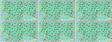 Renkli kelebeklerin kusursuz arka planı. Giysi tasarımı için mavi arka planda dekor. Raster illüstrasyonu.