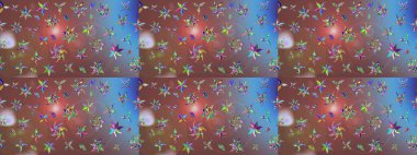 Kahverengi renklerde. Raster illüstrasyonu. Anti-stres için Raster soyut şablon sayfası.