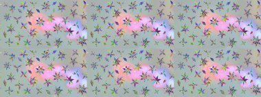 Çiçekli zambakların eskiz geçmişi. Çiçek tasarımı için inanılmaz bir kolaj cenneti tarzı. Parlak çiçekli kolaj çiçekleri gri.