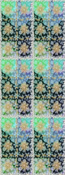 Damask pürüzsüz yineleme kalıbı. Tarafsız renklerde altın element. Barok tarzında altın çiçekli süs. Antika altın tekrarlanabilir duvar kağıdı.