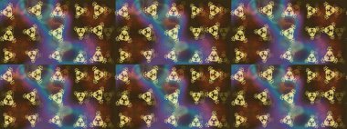 Kahverengi, gri ve mor siluet kar tanesi işareti. Düz dizayn. Sembol kışı, donmuş, Noel, yeni yıl tatili. Kar Tanesi Mozaik ikonu. Raster illüstrasyonu. Grafiksel element dekorasyonu.