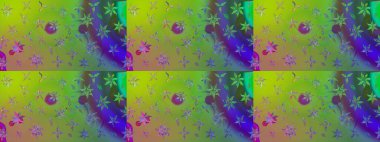 Doğa. Raster deseni. - Yeşil çiçekler. Çiçek kolajı. Çiçek kompozisyonu. Küçük çiçekte güzel bir desen var. Çiçek arka planı.