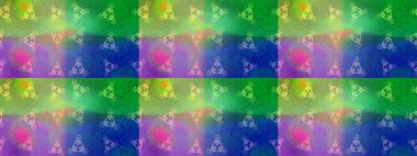 Kar tanesi raster deseni. Renkli arka planda izole tatlı kar taneleri. Raster illüstrasyonu. Altın renkte kar taneleri.