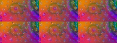 Kahverengi renklerde bahar çiçekleri. Raster illüstrasyonu. Yaprak ve çiçeklerin suluboya resmi, kahverengi renklerdeki çizim deseni.