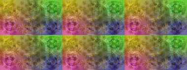 Renkli elementlerle Raster ilginç desen