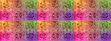 Renkli elementlerle Raster ilginç desen