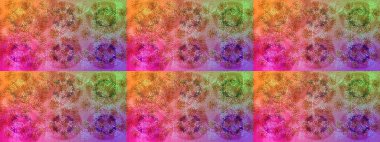 Renkli elementlerle Raster ilginç desen