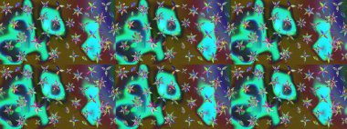 Karalama elementleri. Çizim çiçek deseni duvar kağıdı, web sitesi arka planı, ambalaj kağıdı, davetiye, broşür, afiş veya web sitesi için kullanılabilir. El çizimi Raster illüstrasyonu.