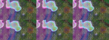 Çiçekli yeşil renkte bir çiçek deseni çiz. Suluboya tarzında yeşil renkte çiçekler.