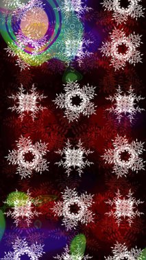 Raster tasarımı. Kartpostal için sevimli, basit raster kar taneleri ve tekstil için poster tasarımı, ambalaj kağıdı, el yapımı Noel tarzı kış arkaplanları. Kış karalamaları el çizimi kar tanesi.