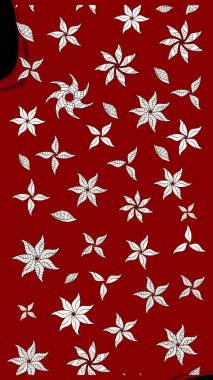 Raster illüstrasyonu. Eskiz geçmişi. Miles Fleur, süslü püslü bir süs. Tomurcukları papatya çiçekleri olan sevimli bir çiçek deseni. Kumaş, tekstil, duvar kağıdı baskısı için. Antika retro tarzı.