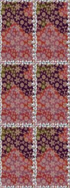 Raster deseni. Küçük çiçekte güzel bir çiçek deseni var. Çiçekli, suluboya desenli kusursuz çiçek deseni.