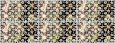 Çiçeksel bej, pürüzsüz desen. Klasik taslak çizimi. Raster çiçek izi..