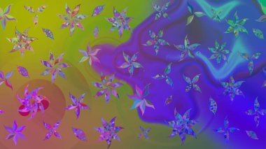 Soyut etnik raster çizim kalıbı. Arkaplan dokusu, duvar kağıdı, mor renkli çiçek teması. Kabile sanatı boho baskısı, klasik çiçek arkaplanı.