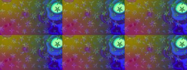 Güzel kumaş deseni. Raster suluboya deseni, narin çiçekler, kahverengi çiçekler, tebrik kartı şablonu..