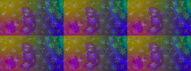 Raster stili kumaş deseni. Çiçekler suluboya çizim deseni.