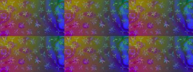 Halk tarzı. Modern çiçek arkaplanı. Parlak renkli çiçekleri ve kahverengi renkli yaprakları olan harika bir çiçek deseni. Moda baskıları için zarif bir şablon.