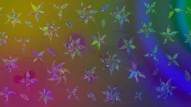 Kahverengi renkte kahverengi papatya deseni. Kahverengi renklerde. Raster illüstrasyonu.